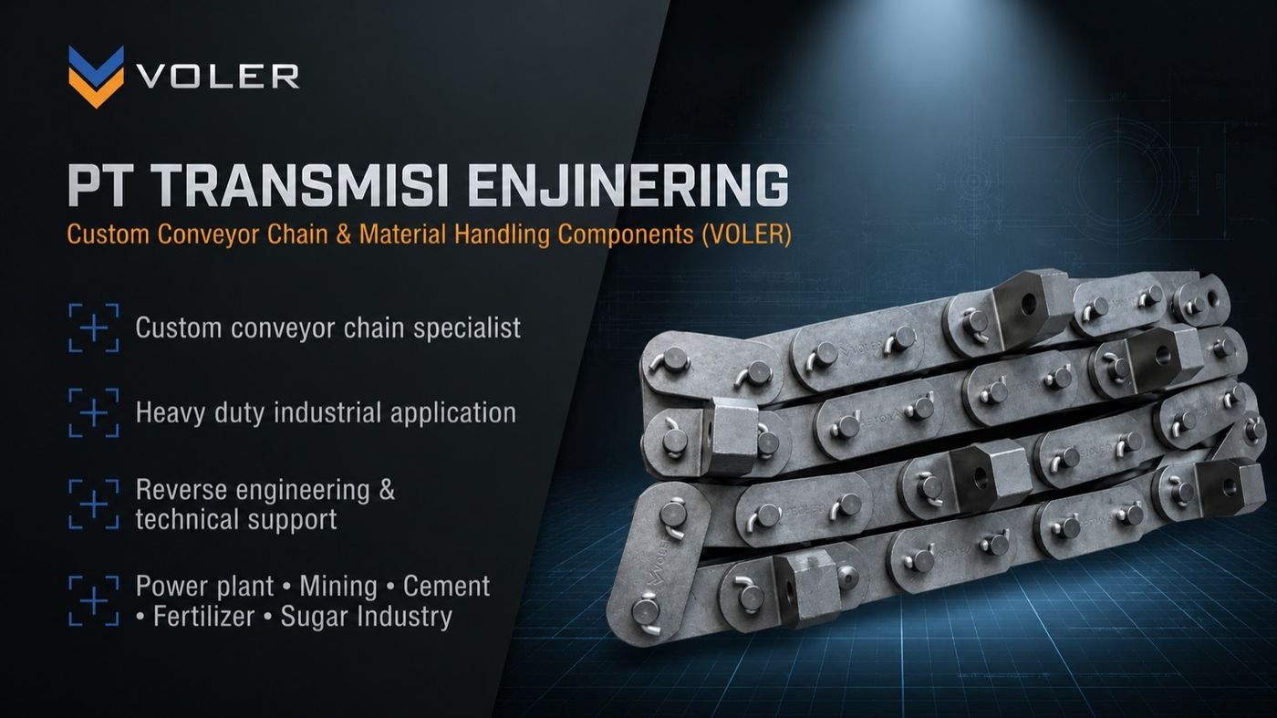 PT Transmisi Enjinering — Custom Conveyor Chain & Material Handling Components